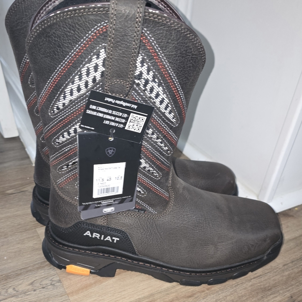 Ariat Men's Intrepid Vent Tech Work Boot Composite Toe Brown Western Style Boots